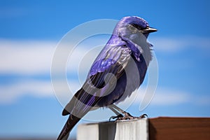 Gregarious Purple martin bird. Generate Ai