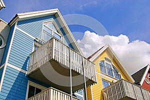 Greifswald harbour houses