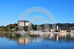 The view of the historical center of Grein
