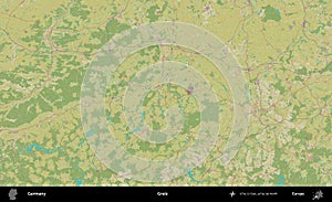 Greiz, Germany. Topographic Humanitarian