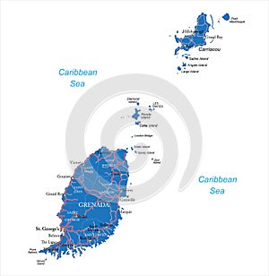 Grenada map