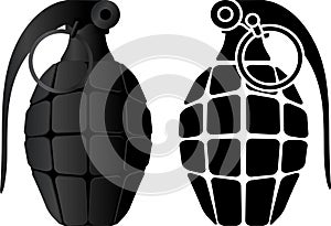 Grenade and grenade stencil