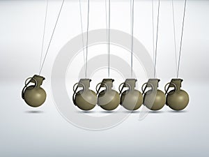 Grenade - Newtons cradle photo