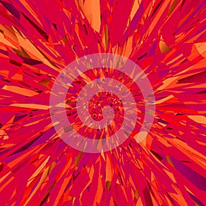 Grenadine red fire rotate mandala for card or banner effect explosion