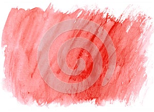 Grenadine red watercolor brush strokes as background