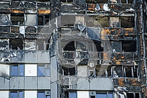 Grenfell Tower close up photo