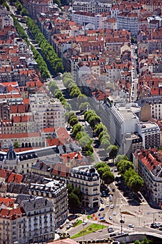 Grenoble aerial view