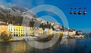 Grenoble cableway to Bastille fortress
