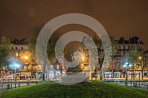 Grenoble in the night , france