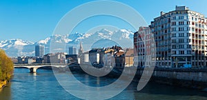 Grenoble with Saint-Andre Church