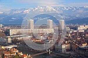Grenoble during winter, Haute-Savoie, France