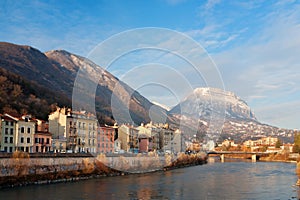 Grenoble during winter, Haute-Savoie, Frankreich photo