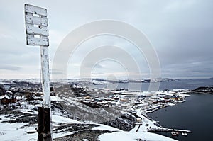 Grense Jakobselv dramatisk view in winter