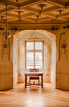 GRESSONEY, ITALY - January 6th: Interior of Castle Savoia