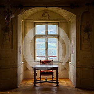 GRESSONEY, ITALY - January 6th: Interior of Castle Savoia photo
