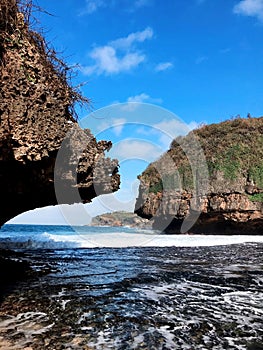 Greweng Beach is one of the beach destinations in Gunung Kidul,Yogyakarta.