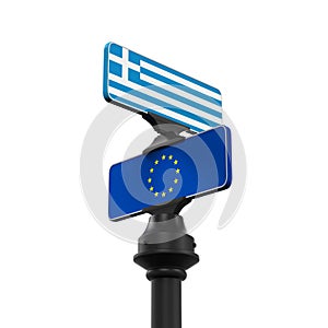 Grexit Direction Sign