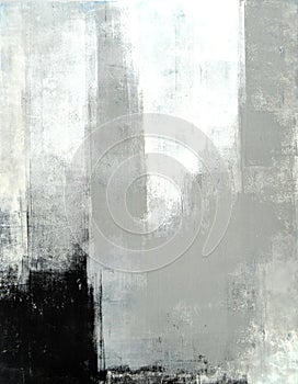 Grey Abstract Art Painting