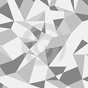 Grey abstract geometric pattern. Grey polygonal background. Vector