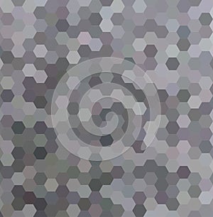 Grey abstract hexagonal honey comb background