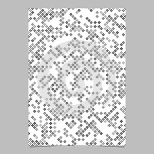 Grey abstract rounded square pattern background page template