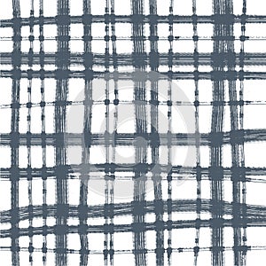 grey abstract vector pattern in a cage irregular lines vertical and horizontal brush strokes