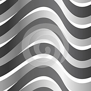 Grey abstract wave in a seamless pattern