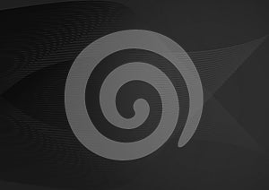 Grey abstract wavy lines gradient texture background wallpaper design