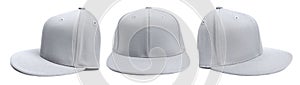 Grey Baseball Cap at Different Angles