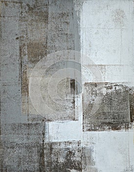 Grey and Beige Abstract Art Painting