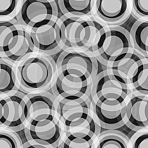 Grey And Black Abstract Circles