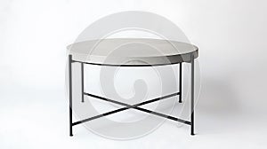 Grey and black coffee table with a black frame