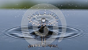 Grey and blue emphasizing the clarity and dynamic motion of the