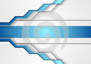 Grey and blue tech abstract corporate background