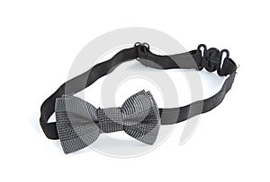 Grey bow tie