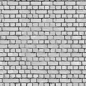 Grey Brick Wall Background.