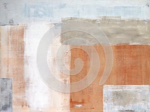 Grey and Brown Abstract Art Painting