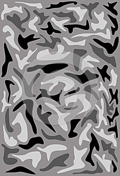 Grey camouflage pattern background. Military camouflage seamless pattern. Camouflage seamless pattern