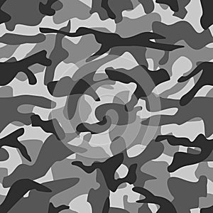 Grey camouflage seamless pattern urban city