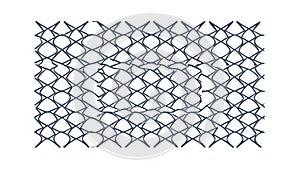 Grey Chain Link Fence Pattern Grid, vector design Generative AI