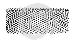 Grey Chain Link Fence Pattern Illustration, vector design Generative AI