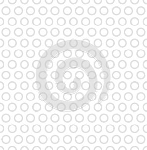 Grey circles on white background - seamless texture