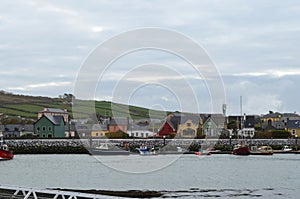 Grey Clouds Hanging Above the Village of Dingle Ireland