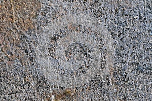 Grey Coarse Concrete Stone Wall Texture, Horizontal Macro Closeup Old Aged Weathered Detailed Natural ay Rustic Textured Grungy