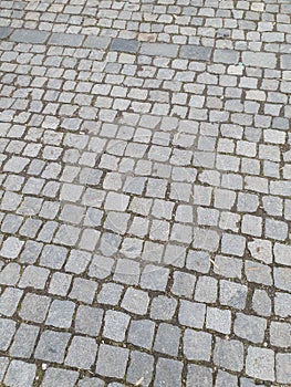 Grey cobbles texture background