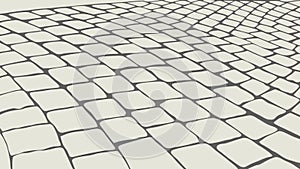 Grey Cobblestone Pavement Seamless Texture, vector design Generative AI