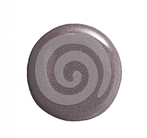 Grey color abstract shape nail varnish
