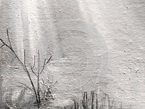 grey colour glass plants water landscape background nature painting texture canvas