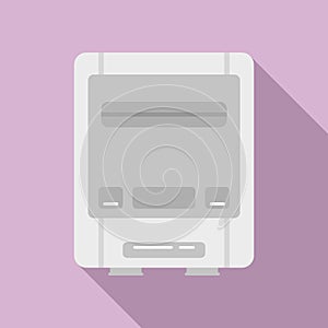 Grey console icon, flat style