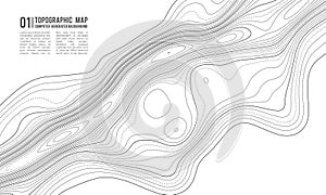 Grey contours vector topography. Geographic mountain topography vector illustration. Topographic pattern texture. Map on photo